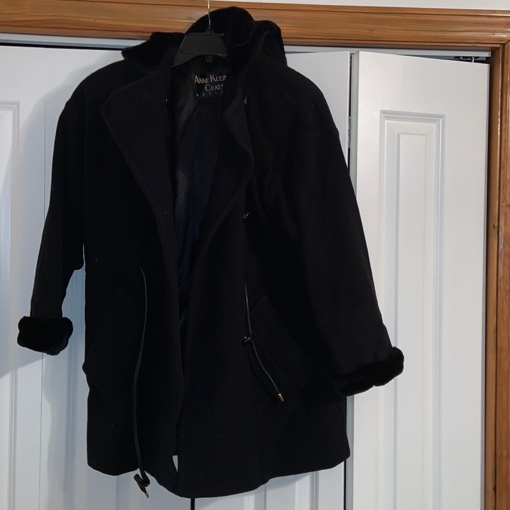 Anne Klein II 100% Wool Winter Coat